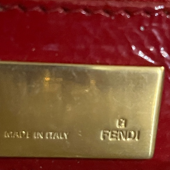 Fendi preloved red patent leather lg bag - Picture 7 of 9